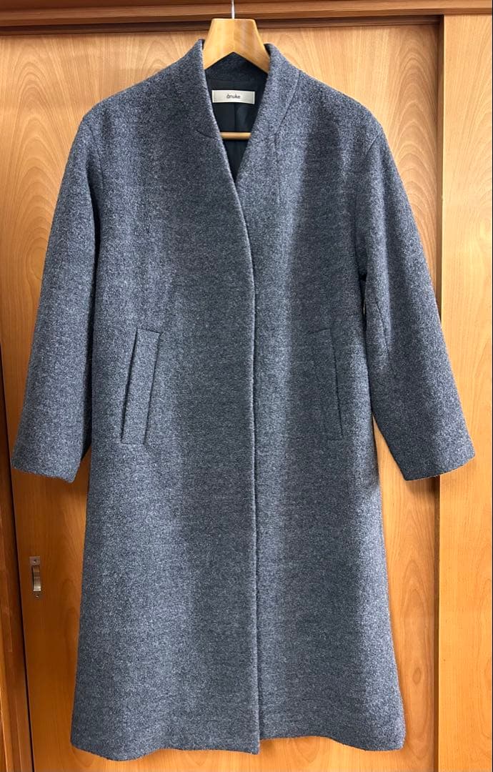 今季⭐︎anuke アンヌークCollarless Cocoon Coat 38