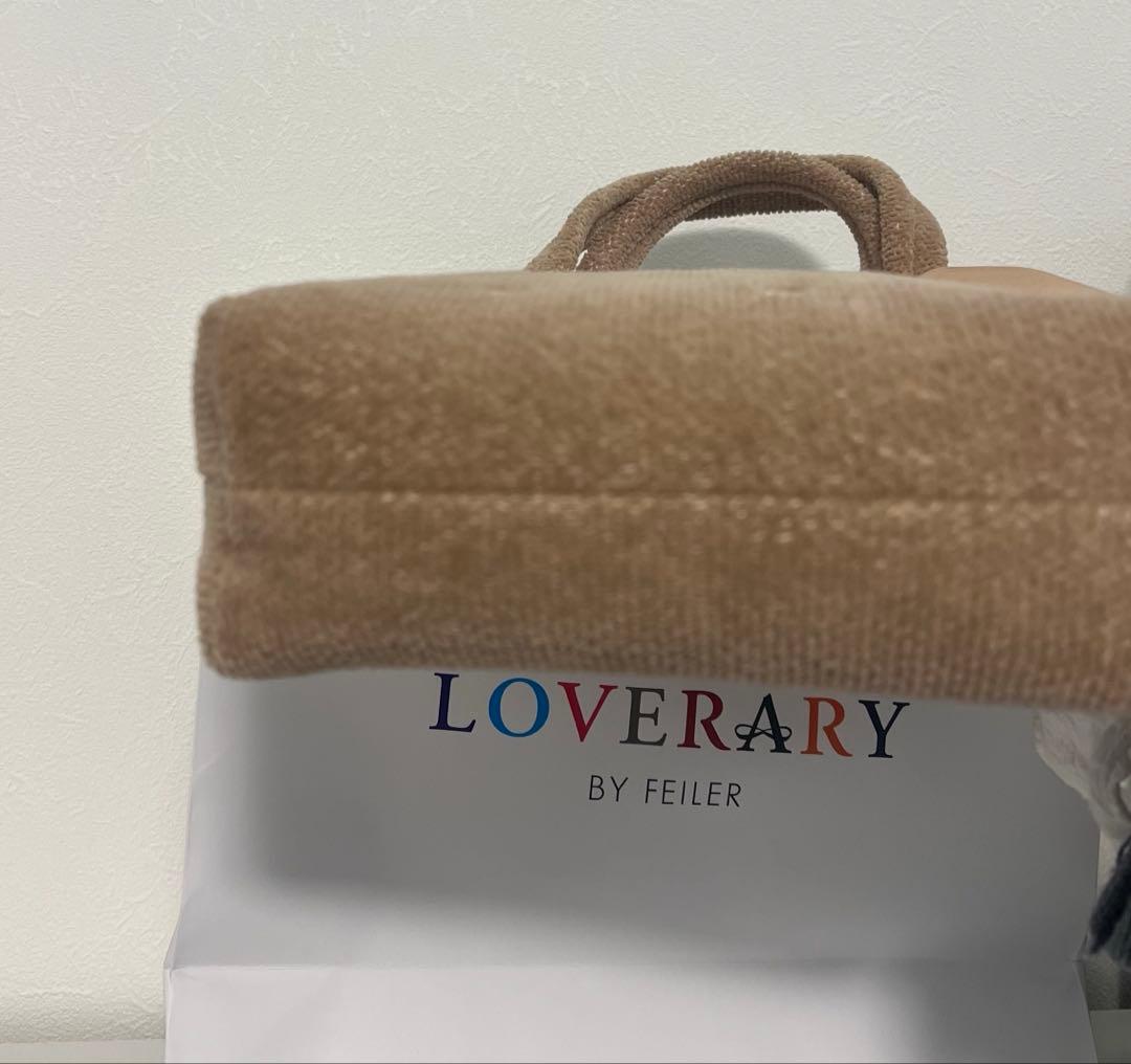 美品★FEILER フェイラー 新作 新色ラブラリーハート　バッグ ベージュ