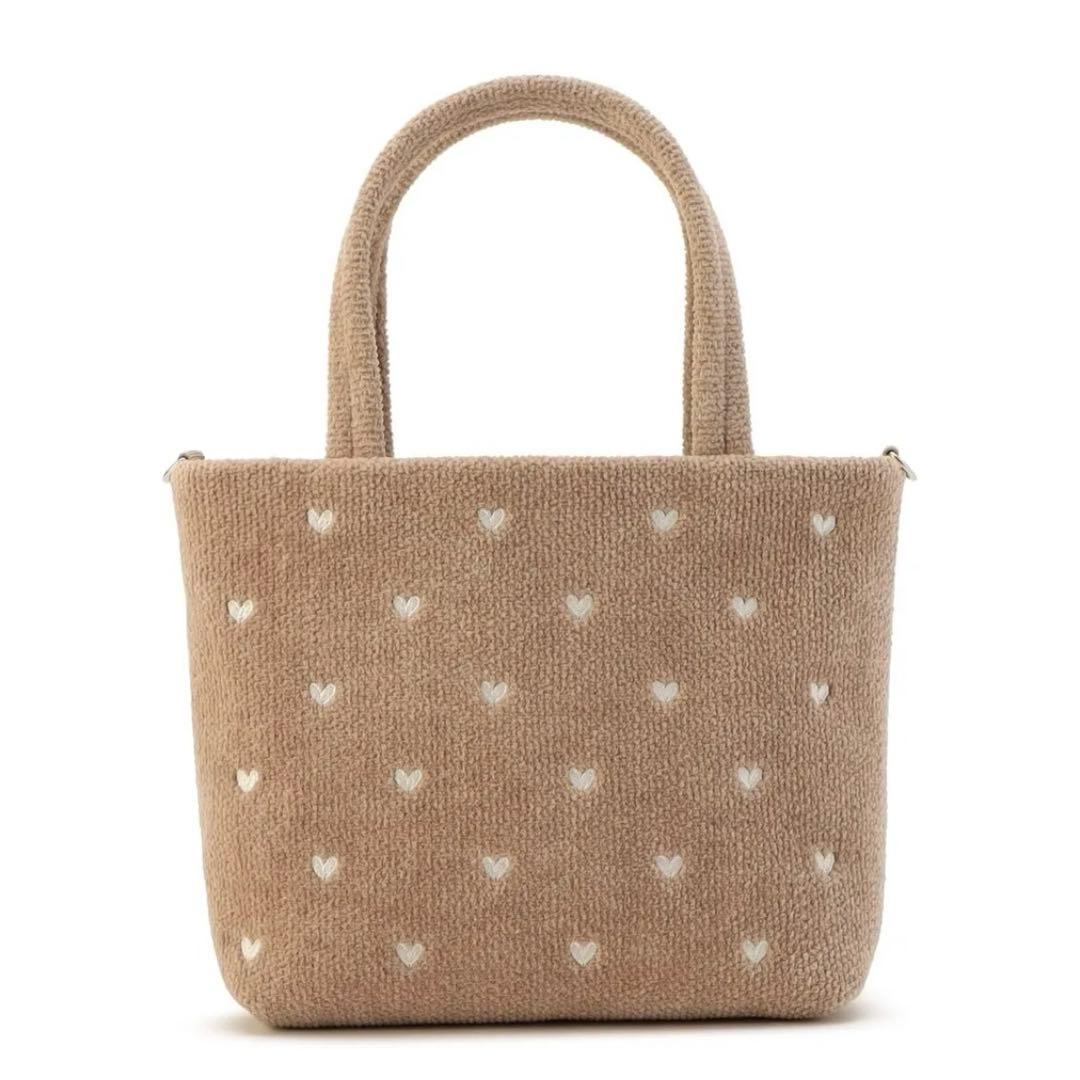 美品★FEILER フェイラー 新作 新色ラブラリーハート　バッグ ベージュ