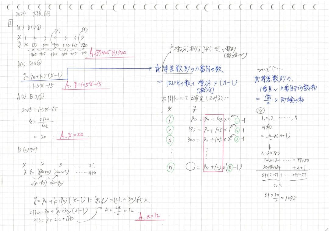 塾講師オリジナル数学解説 全問動画付 大阪B 公立高校入試 2016-25過去問