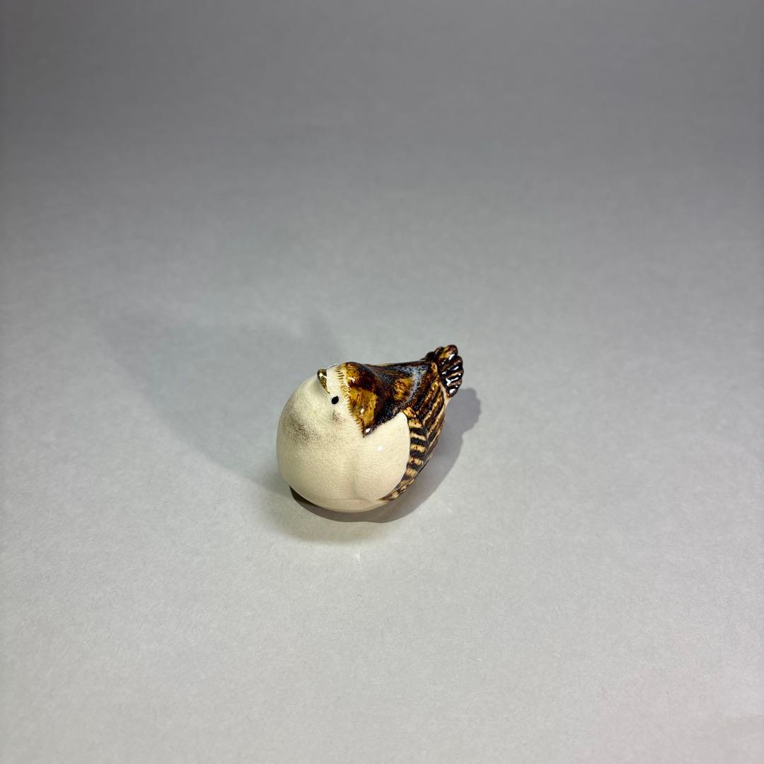 (未使用)今岡三四郎　雀香合(桐箱入)