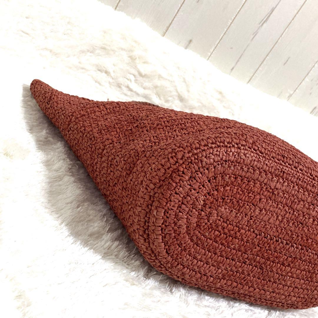 〖専用〗ヘレンカミンスキー かごバッグ ハンドバッグ ラフィア レザー A4