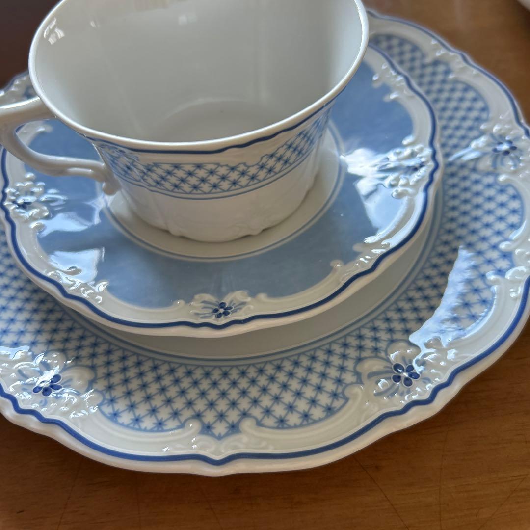 Hutschenreuther 青い食器セット未使用品