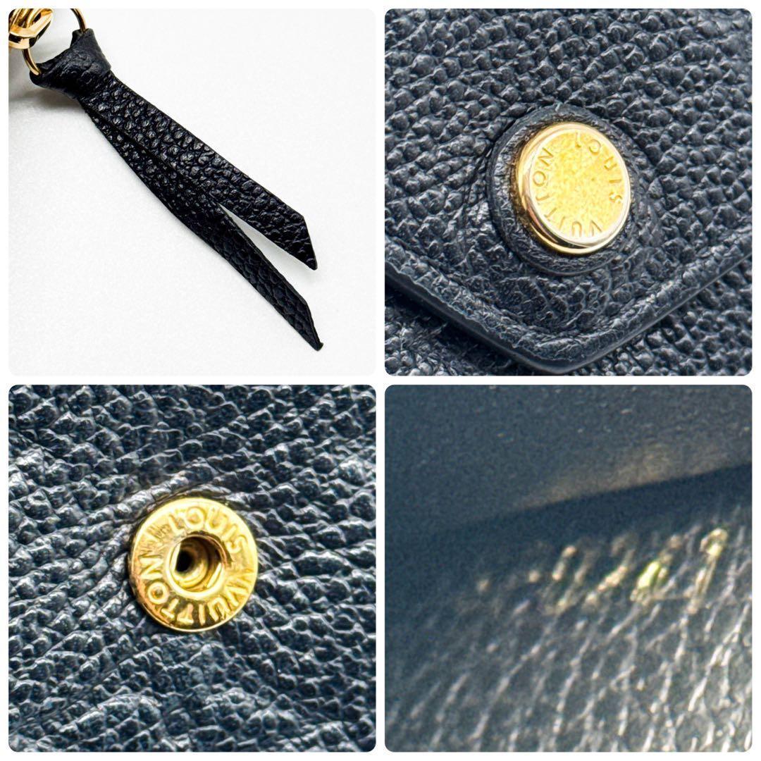 ルイヴィトン モノグラム アンプラント ヴィクトリーヌ 二つ折り財布 黒