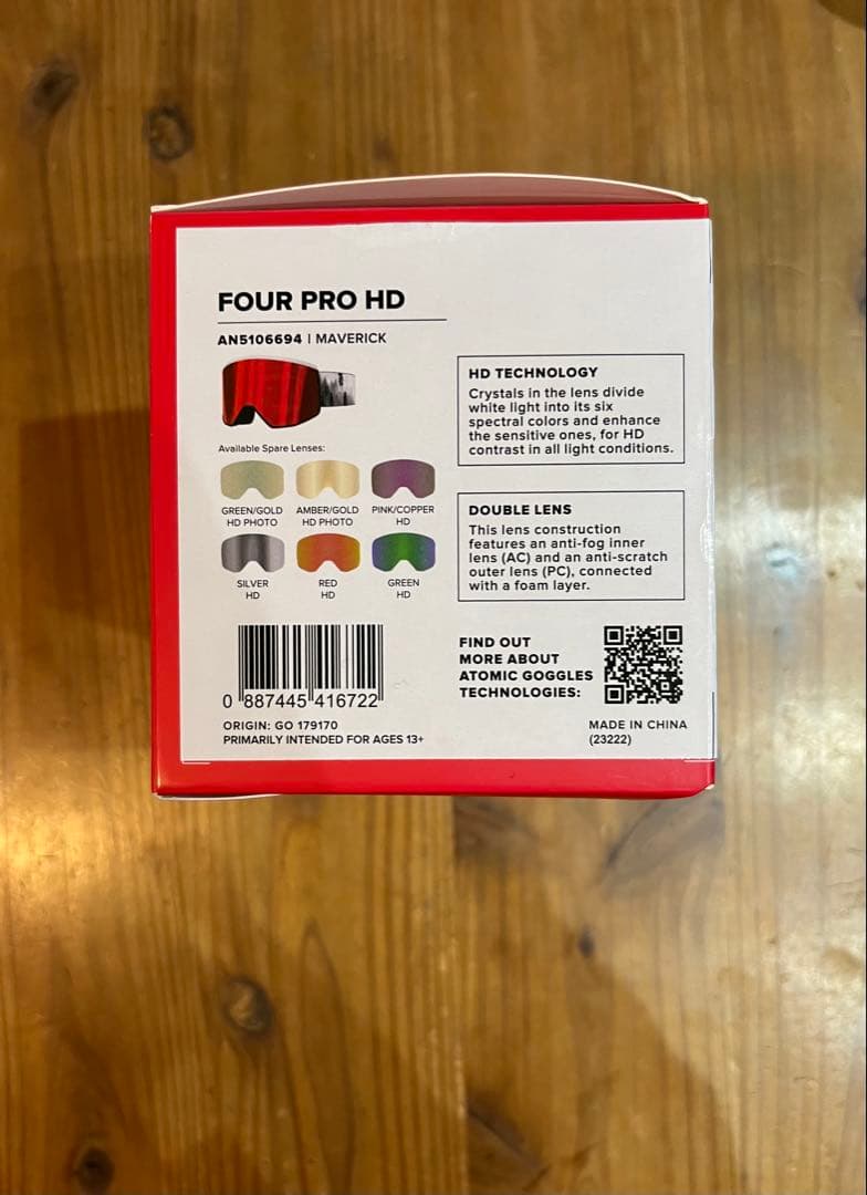 アトミックゴーグル　FOUR PRO HD