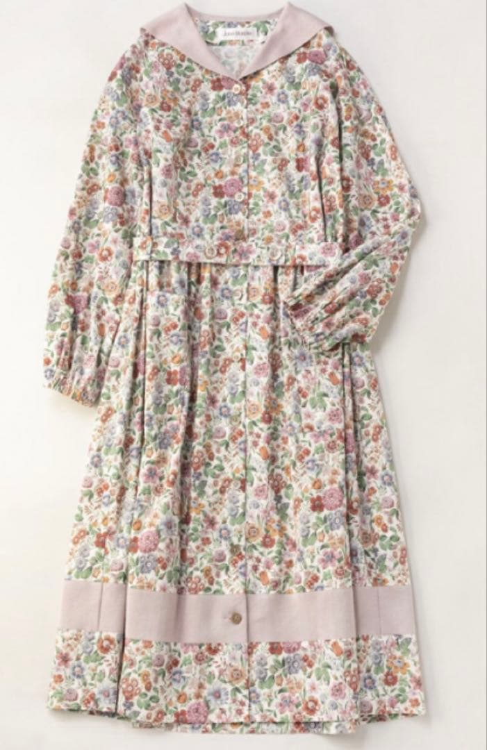 ゲリラセール⭐️Jane Marple リバティ　セーラーカラーワンピース