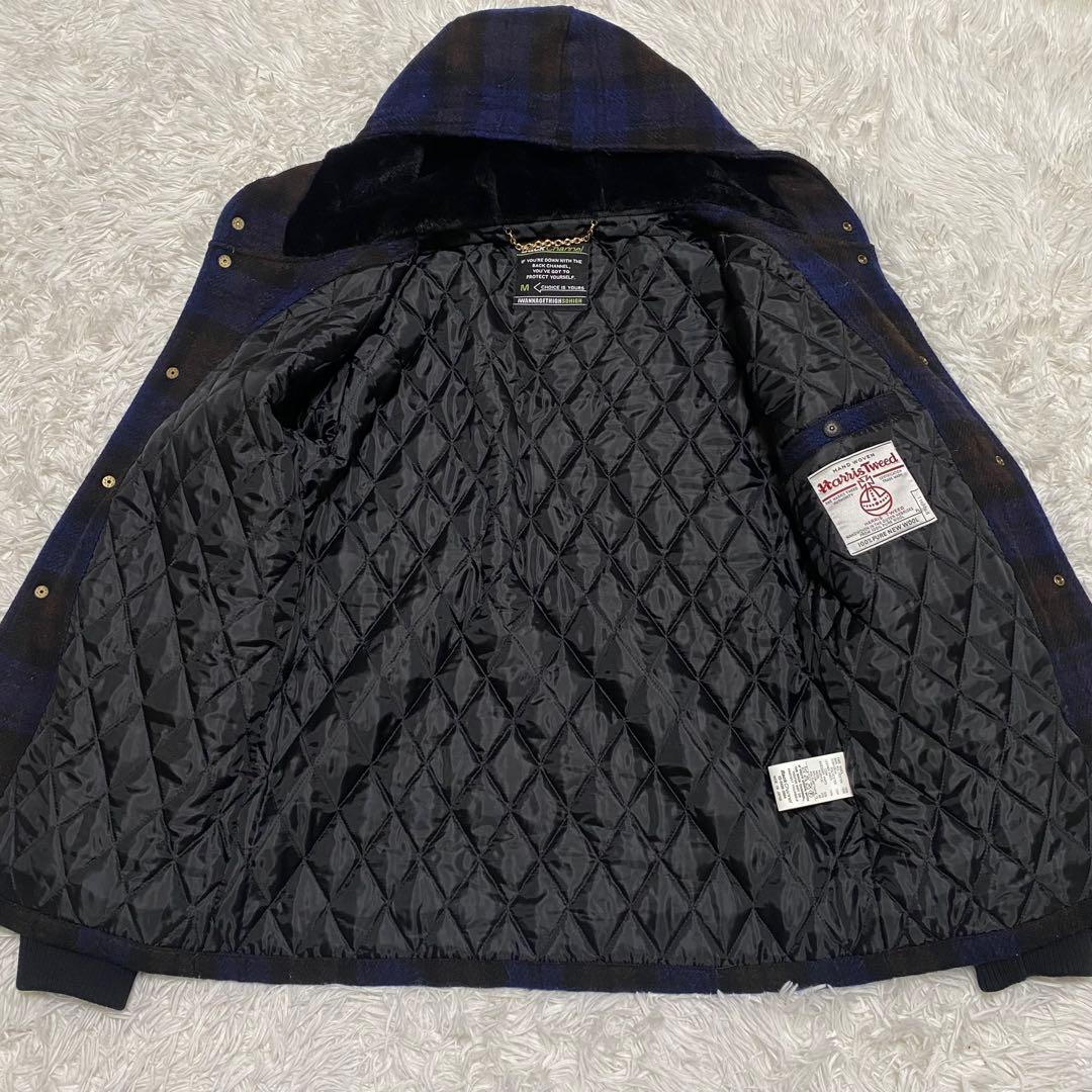 Back channel Harris tweed キルティング　チェック