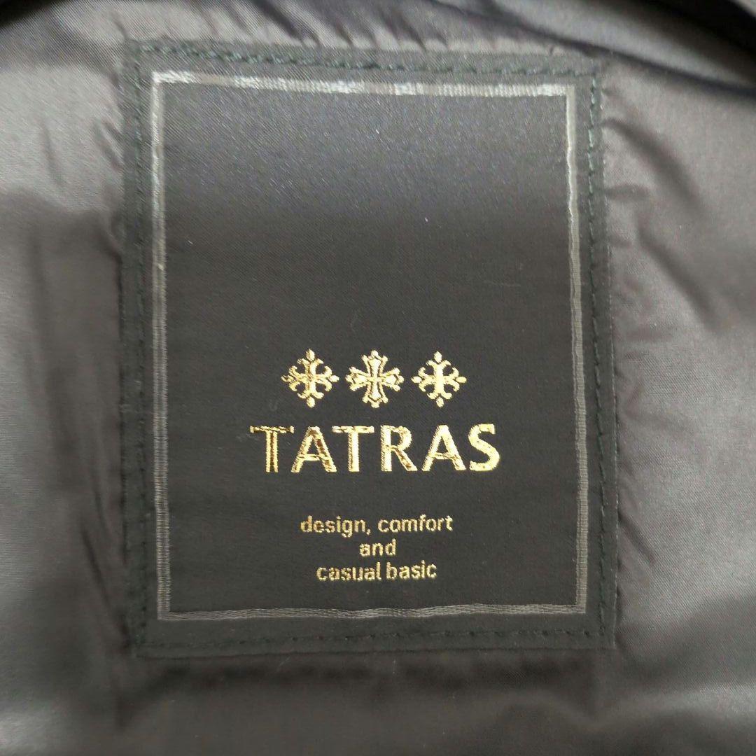 ✨極美品✨タトラス レザー ダウンベスト キルティング オールレザー ロゴ 羊革