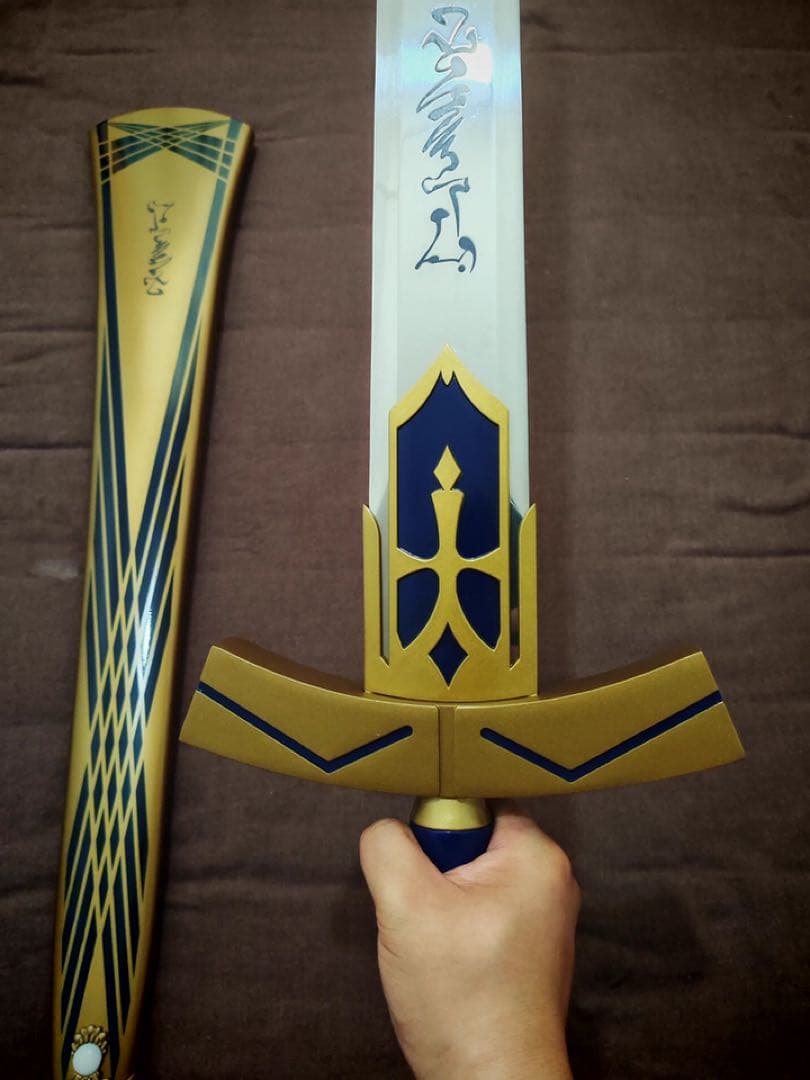 Fateシリーズの約束された勝利の剣 エクスカリバー 金属製 模造刀 武具
