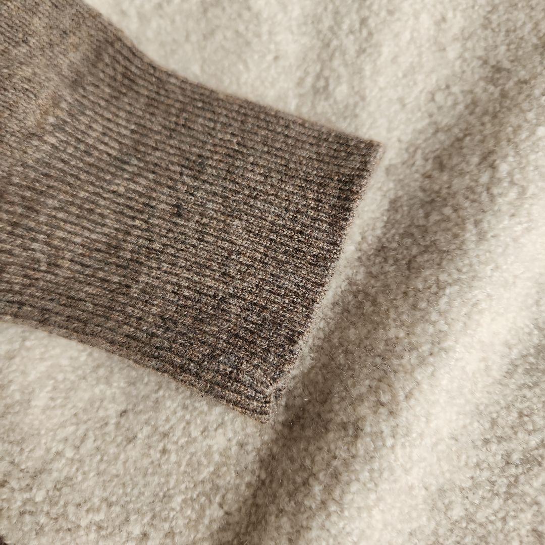 ダーマコレクション　上質カシミヤ　モックネック　ロングニットワンピースM