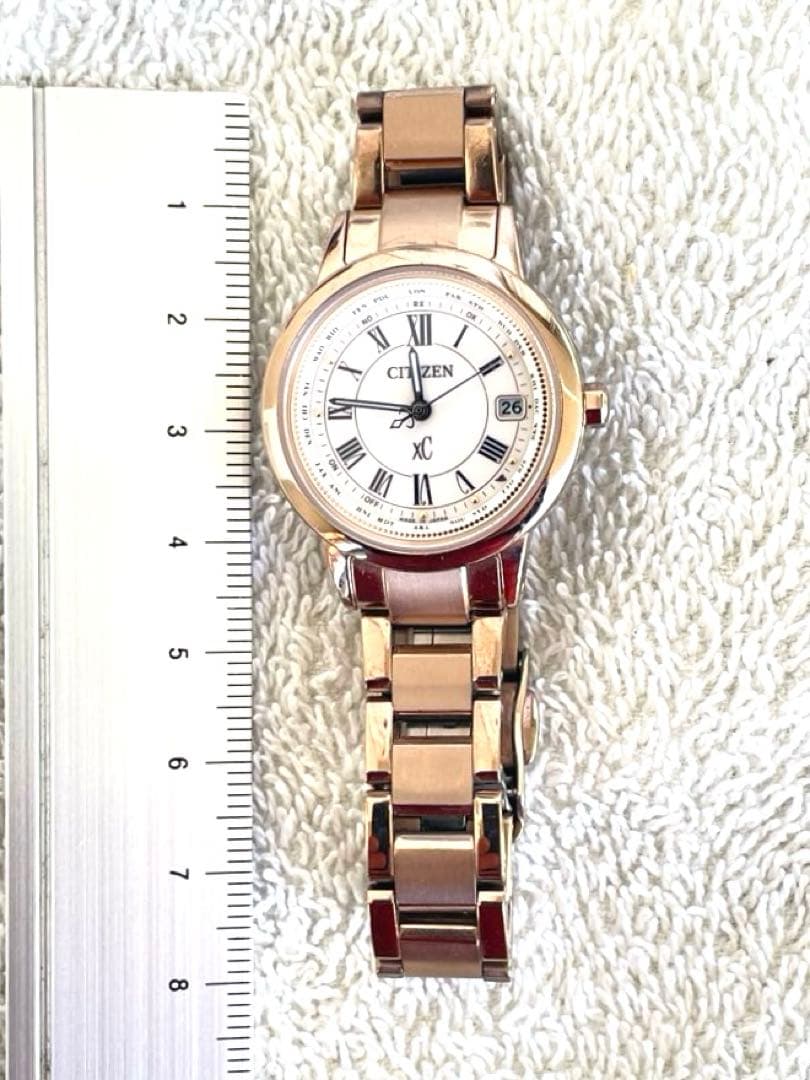 A美品❣xC　ハッピーフライトH240　サクラピンク　電波ソーラー 稼働