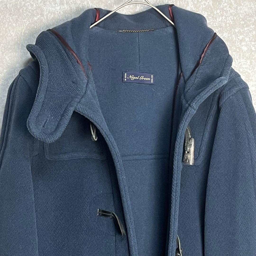 一点物　ムーアブルック　ダッフルコート　ブルー　英国モデル　nigelgreen