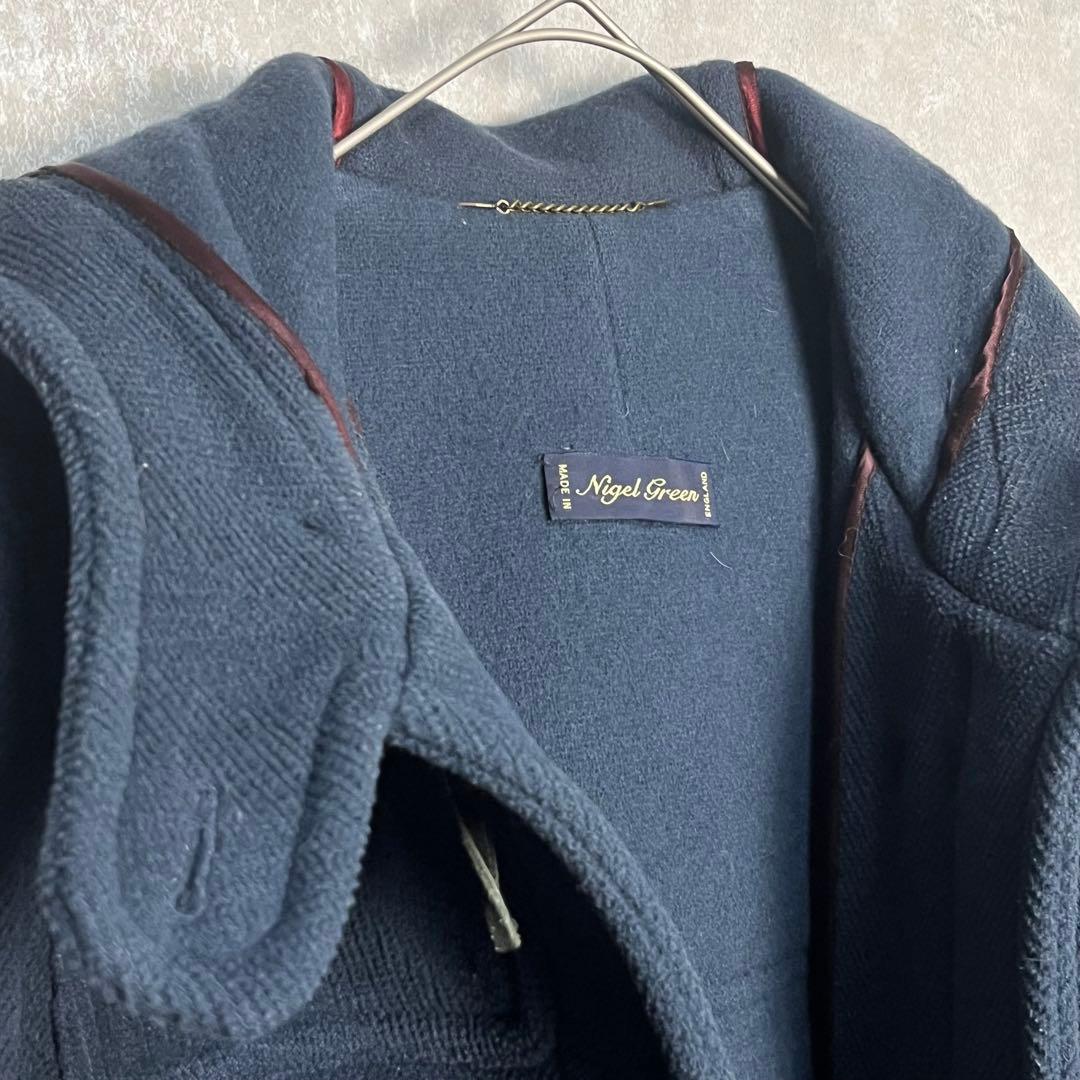 一点物　ムーアブルック　ダッフルコート　ブルー　英国モデル　nigelgreen