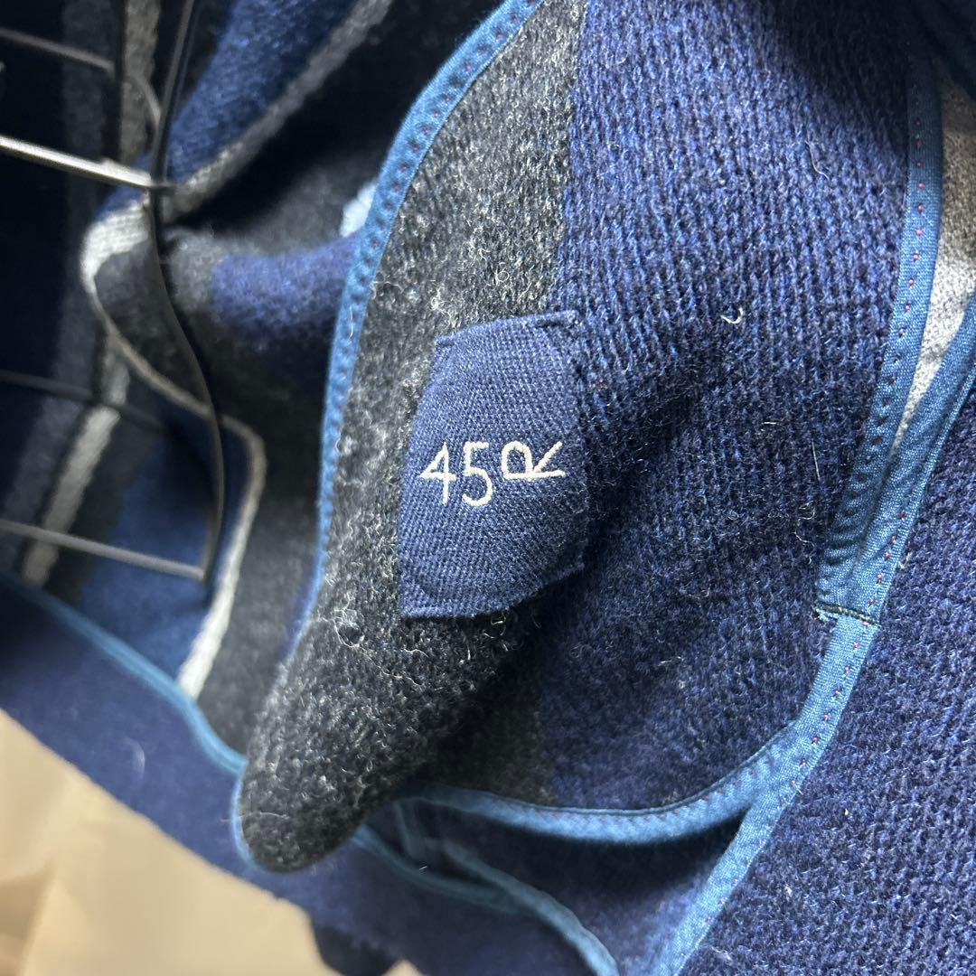 ウール混合 ダブルボタン ピーコート 45R