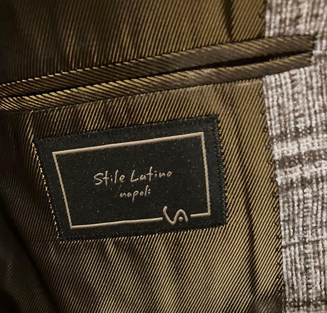 スティレラティーノ チェック柄ジャケットとパンツセット　　48