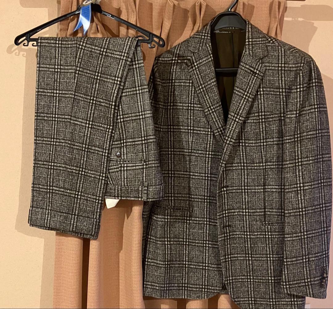 スティレラティーノ チェック柄ジャケットとパンツセット　　48