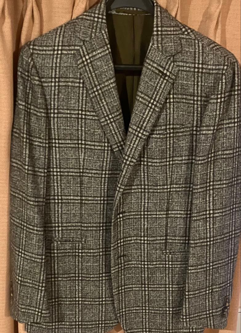 スティレラティーノ チェック柄ジャケットとパンツセット　　48