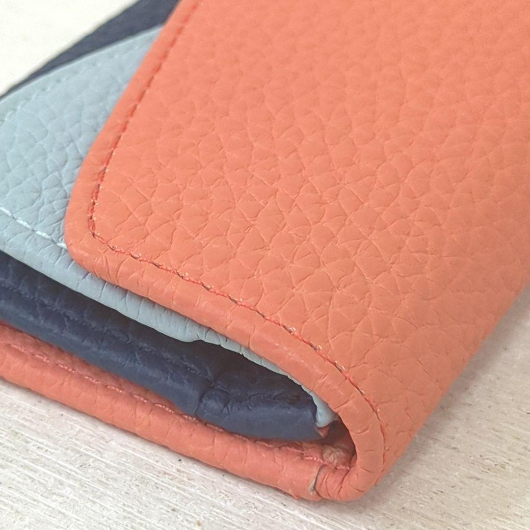 まつ様ヴィヴィアンウエストウッド ダブルフラップ キーケース 4連 オレンジ