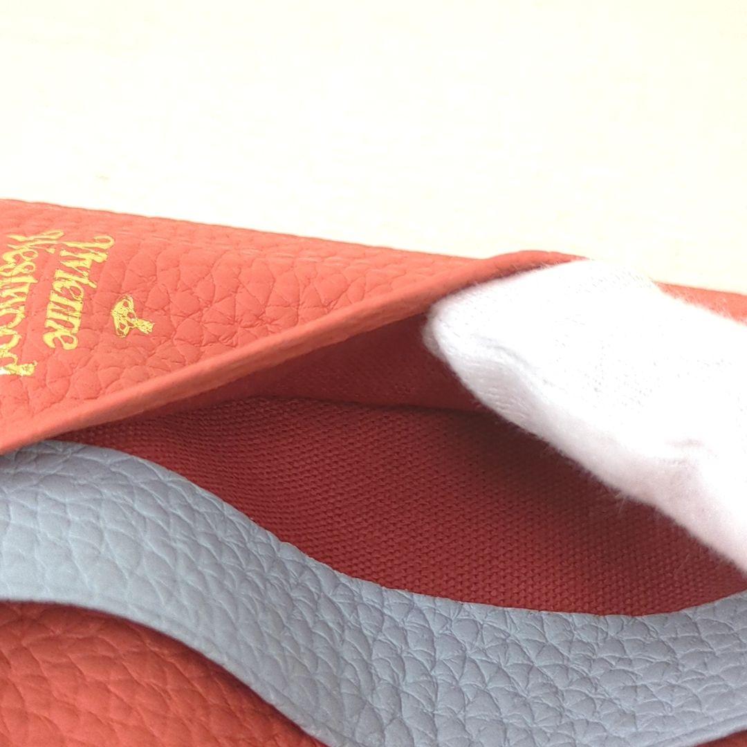 まつ様ヴィヴィアンウエストウッド ダブルフラップ キーケース 4連 オレンジ