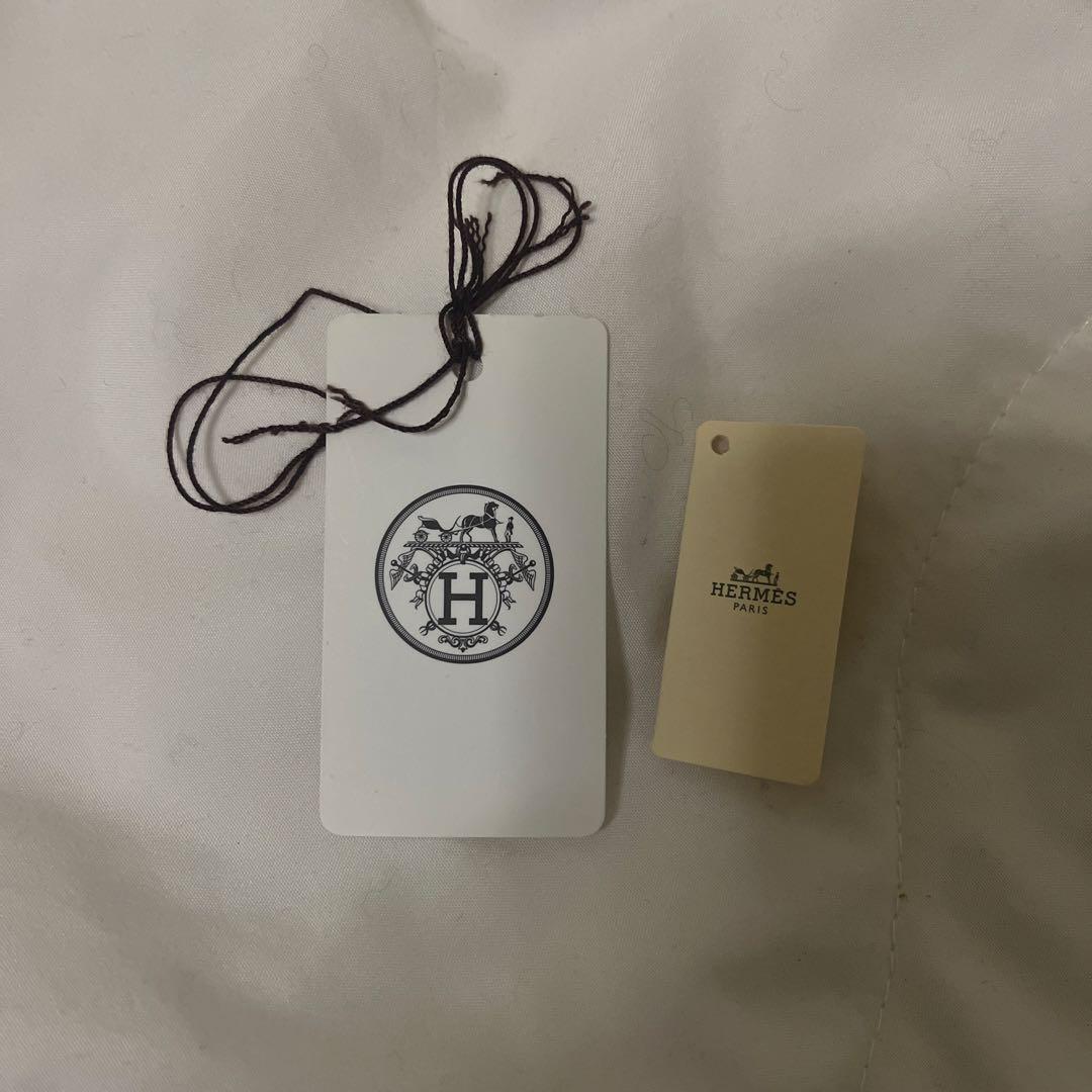 HERMES カシミヤマフラー ネイビー ブラック