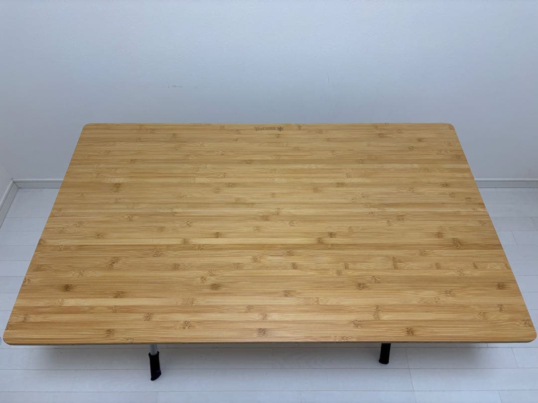  peak ワンアクションテーブルロング竹　収納袋付　脚カバー有