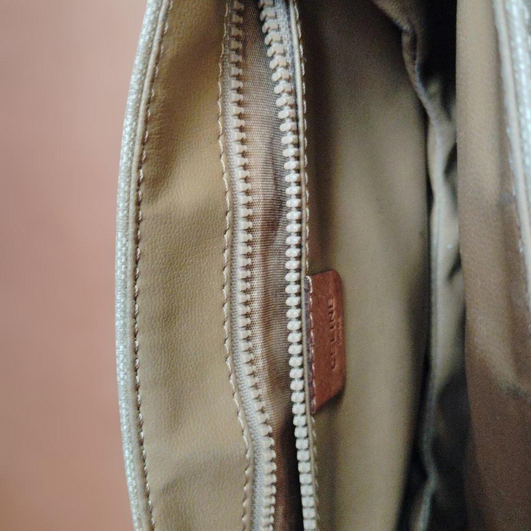 Celineセリーヌ ショルダーバッグ ブラウン/ベージュ マカダム　トリオンフ