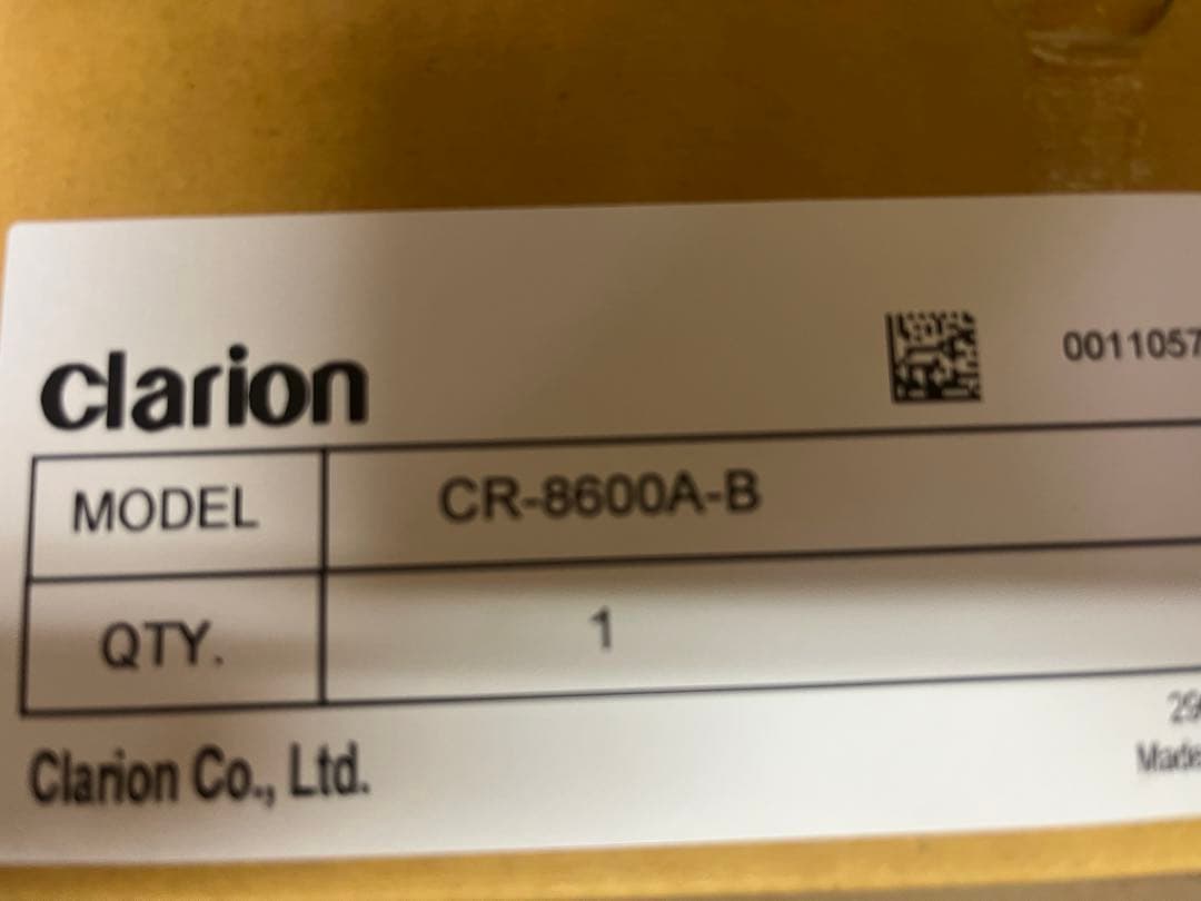 クラリオンCR-8600A CJ-7800 バックカメラ、モニター×2セット