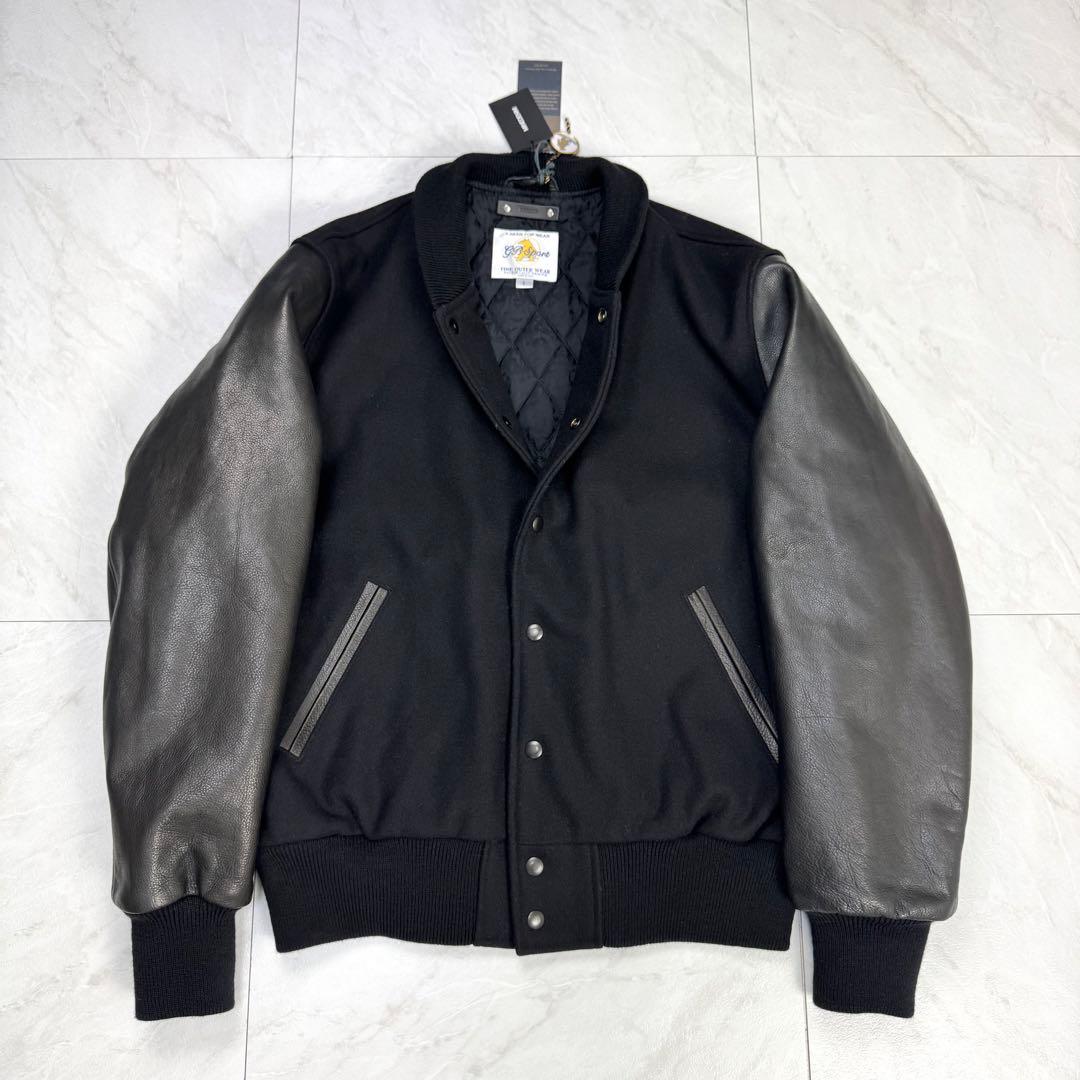 新品タグ付き マインデニム GB Sport レザー スタジャン L 黒