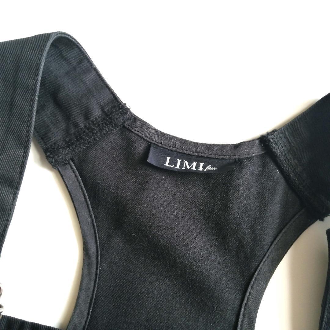 激レア！LIMI feu リミフゥ オーバーオール サロペット ブラック