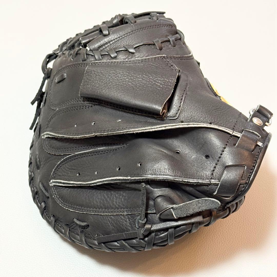 極美品 SSK 軟式用キャッチャーミット ブラック GNM-802