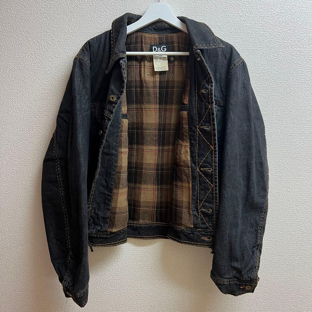 短丈肉厚 DOLCE&GABBANAドルチェアンドガッバーナ デニムジャケット