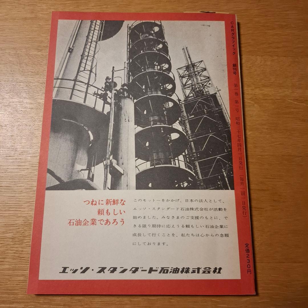 CAR GRAPHIC 創刊号 復刻版 1982 メルセデス 外箱・ステッカー