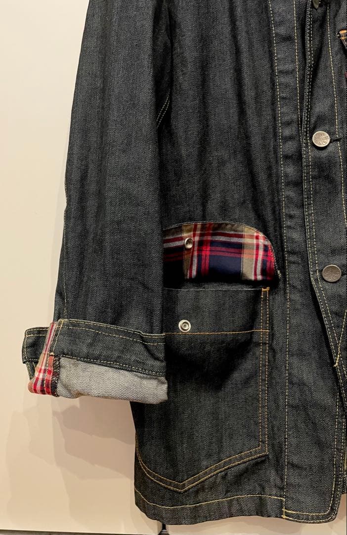 美品 Levi's リーバイス 70802 カバーオール デニムジャケット 濃紺