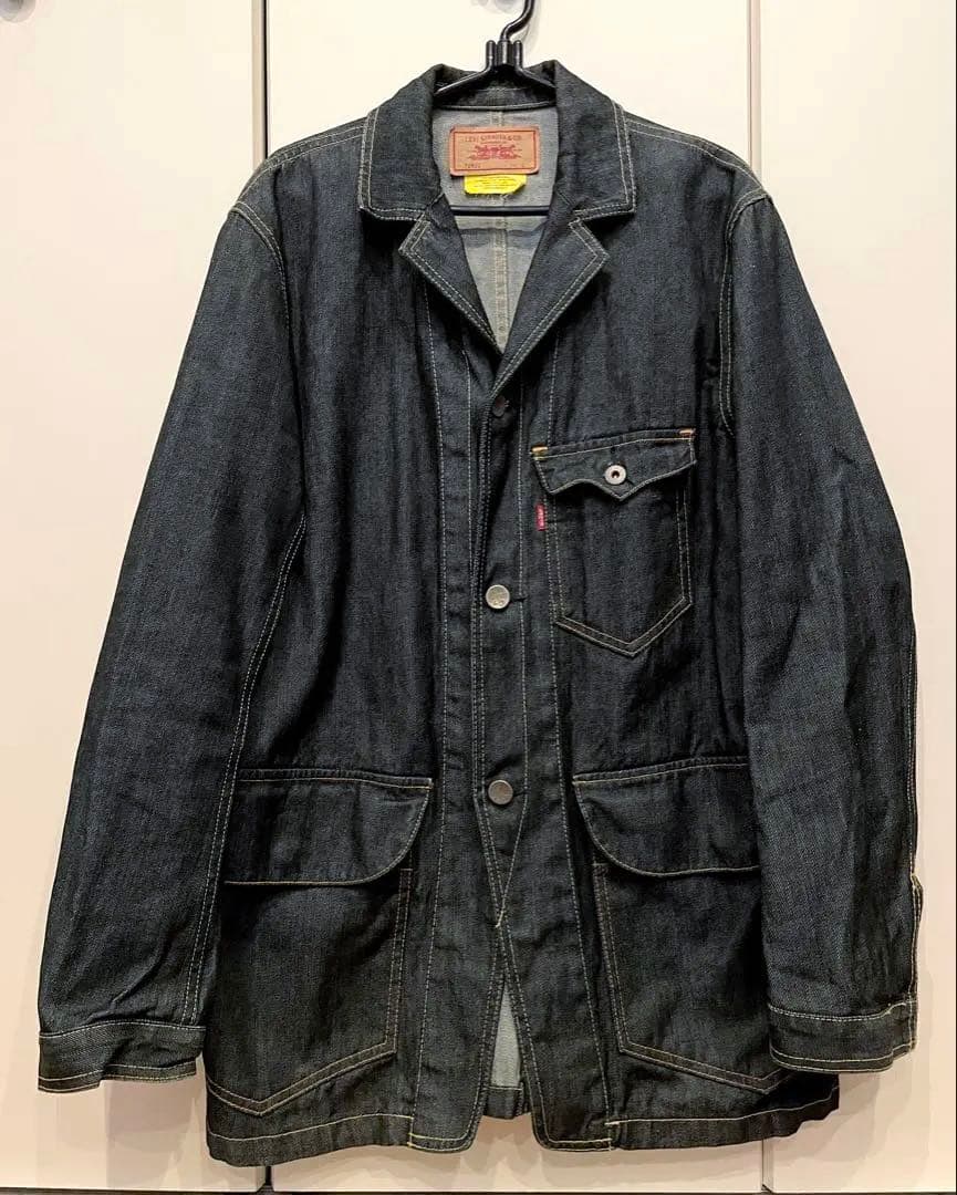 美品 Levi's リーバイス 70802 カバーオール デニムジャケット 濃紺