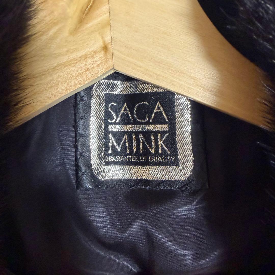 未使用タグ付き　サガミンク オス6 ミンク　ストール 大判　ショール　ケープ