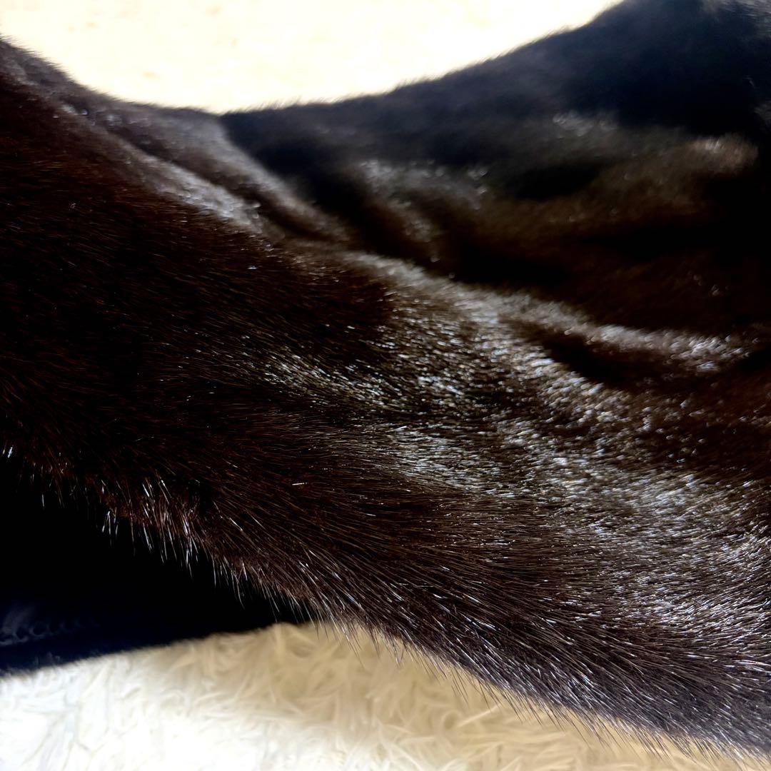 未使用タグ付き　サガミンク オス6 ミンク　ストール 大判　ショール　ケープ