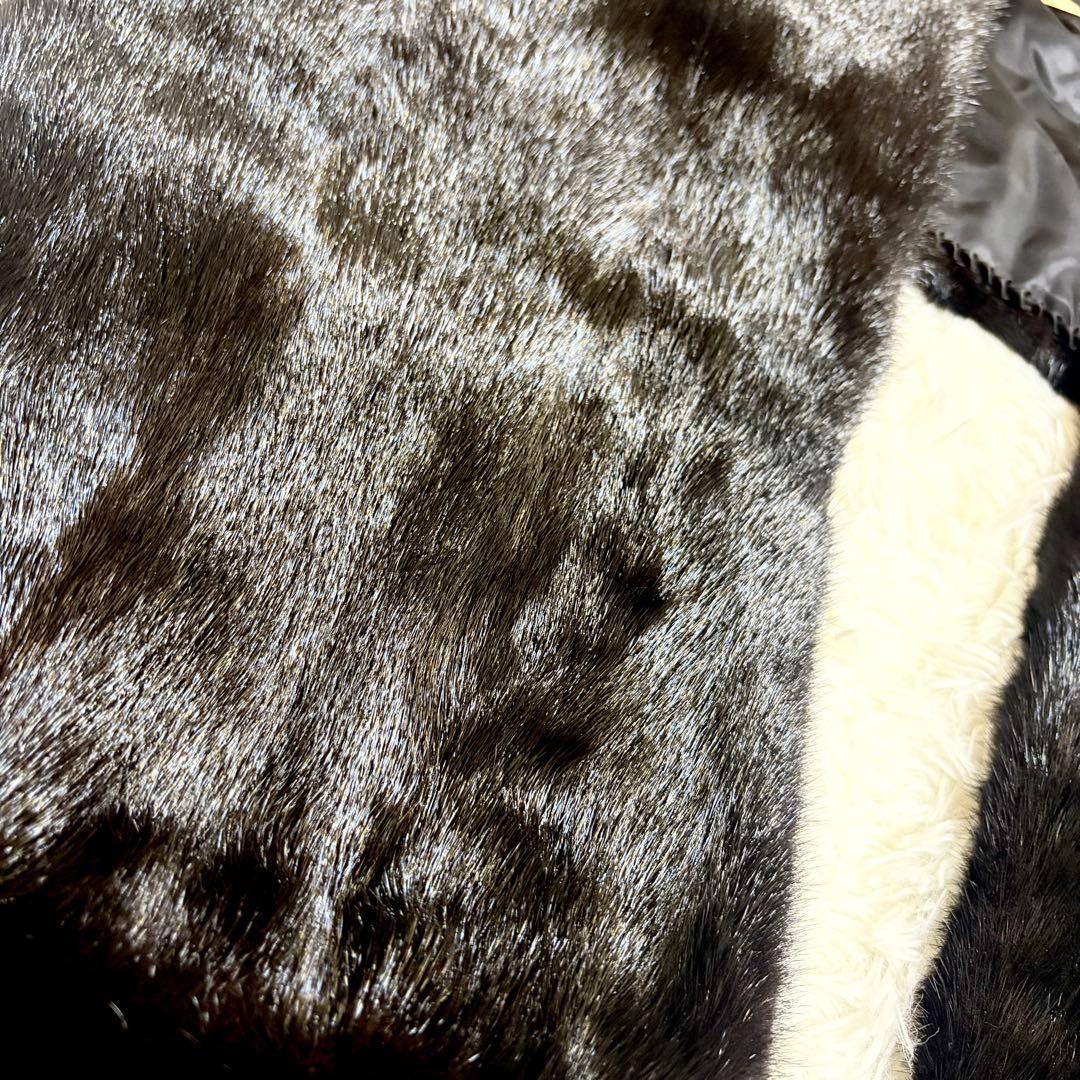 未使用タグ付き　サガミンク オス6 ミンク　ストール 大判　ショール　ケープ