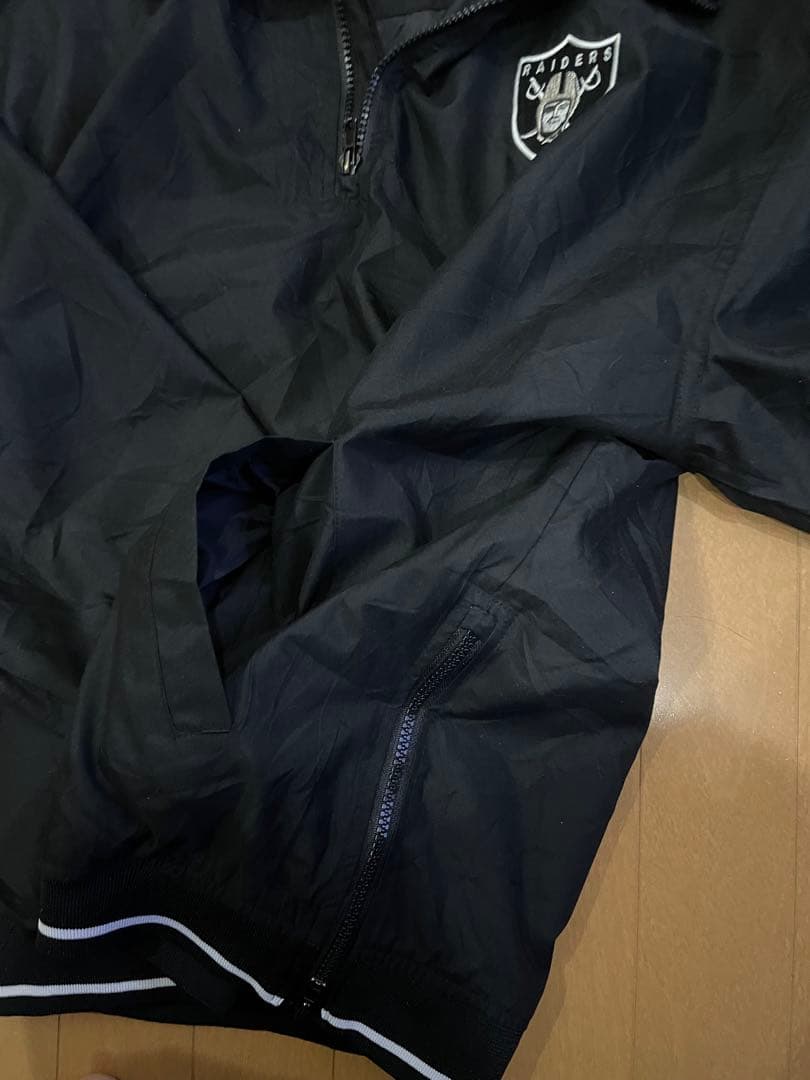 【希少】レイダース　RAIDERS ナイロンジャケット　刺繍　Lサイズ