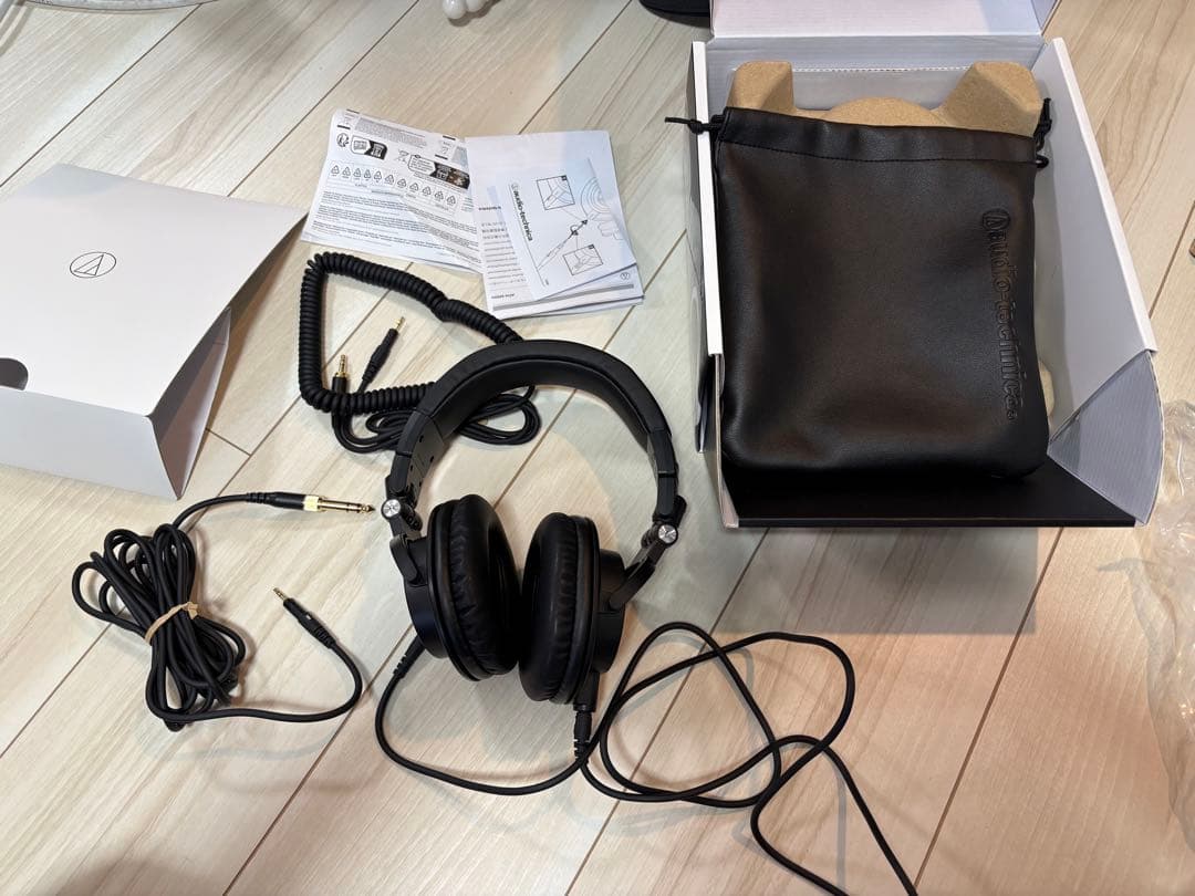 ATH-M50x 有線ヘッドホン　リケーブル