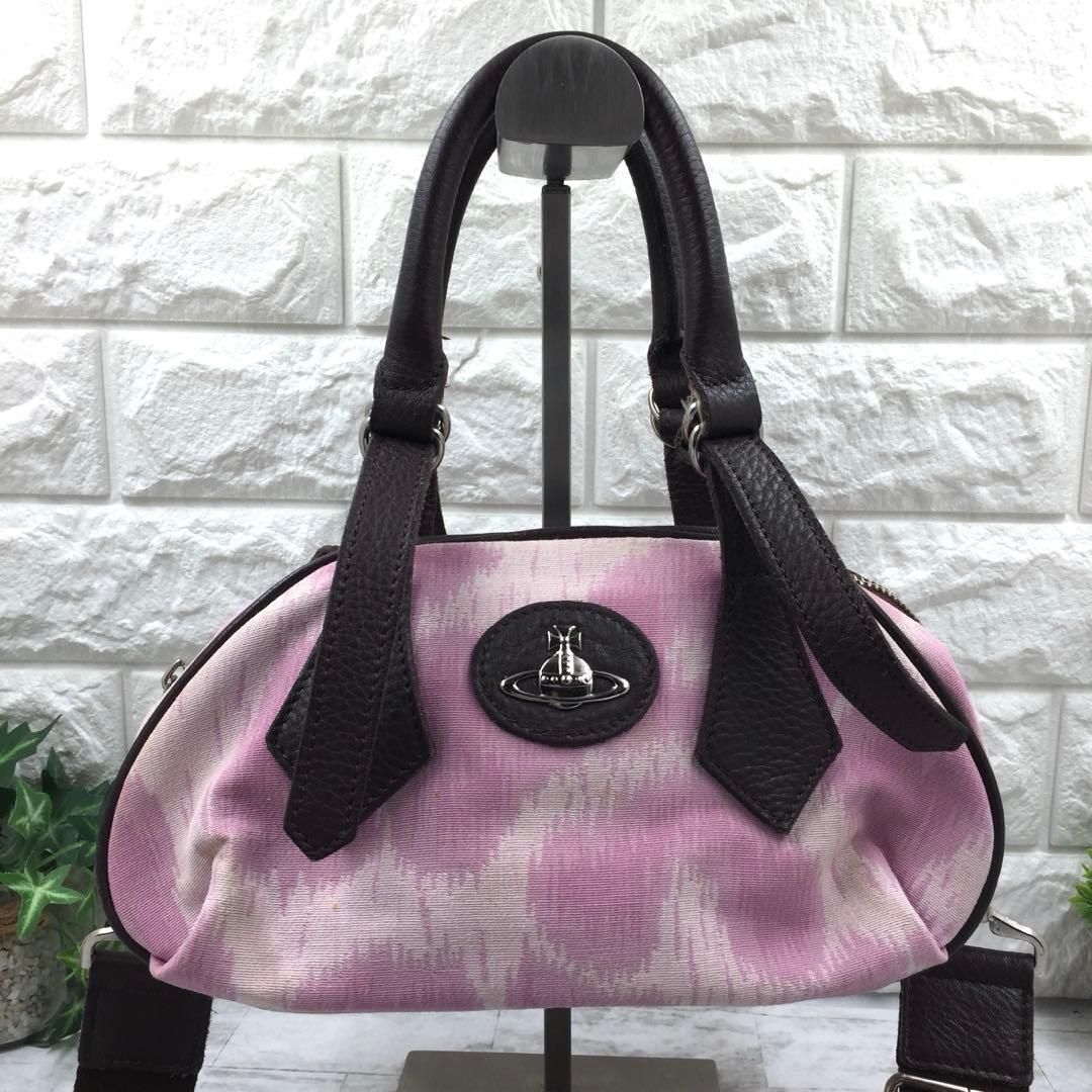 【美品】ヴィヴィアン　ミニボストンバック　ハンドバッグ ヤスミン　レオパード