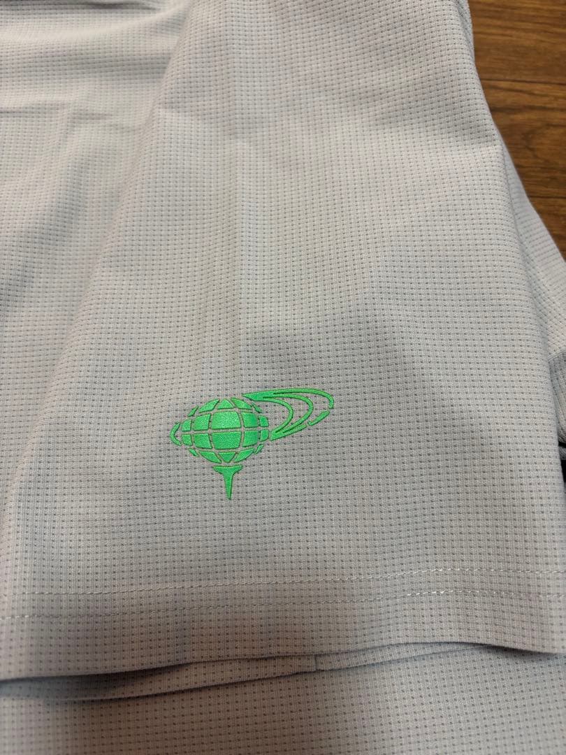 ビームスゴルフライトグレー モックネックゴルフシャツ