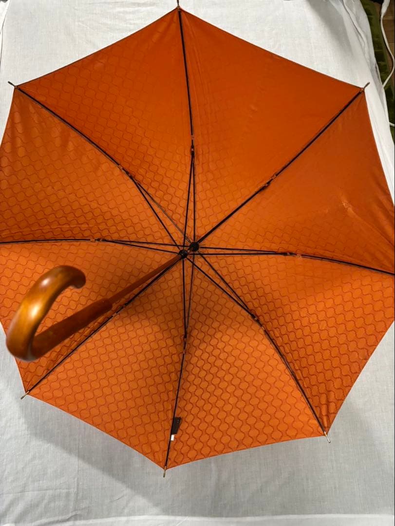 美品　CELINE　セリーヌ　マカダム柄　長傘　雨傘