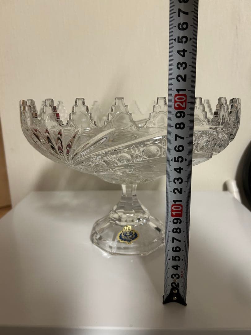 ドイツ BEYER クリスタルガラス ヴィンテージ バイエルン製 フルーツボウル