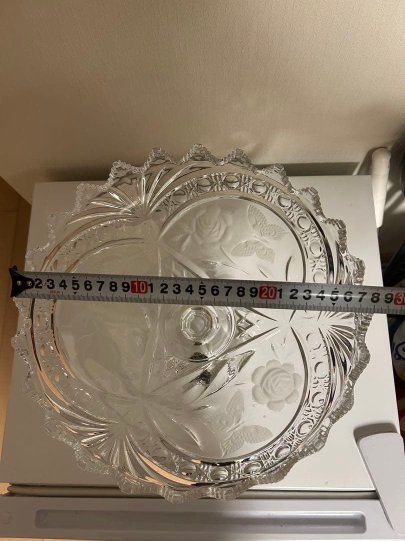 ドイツ BEYER クリスタルガラス ヴィンテージ バイエルン製 フルーツボウル