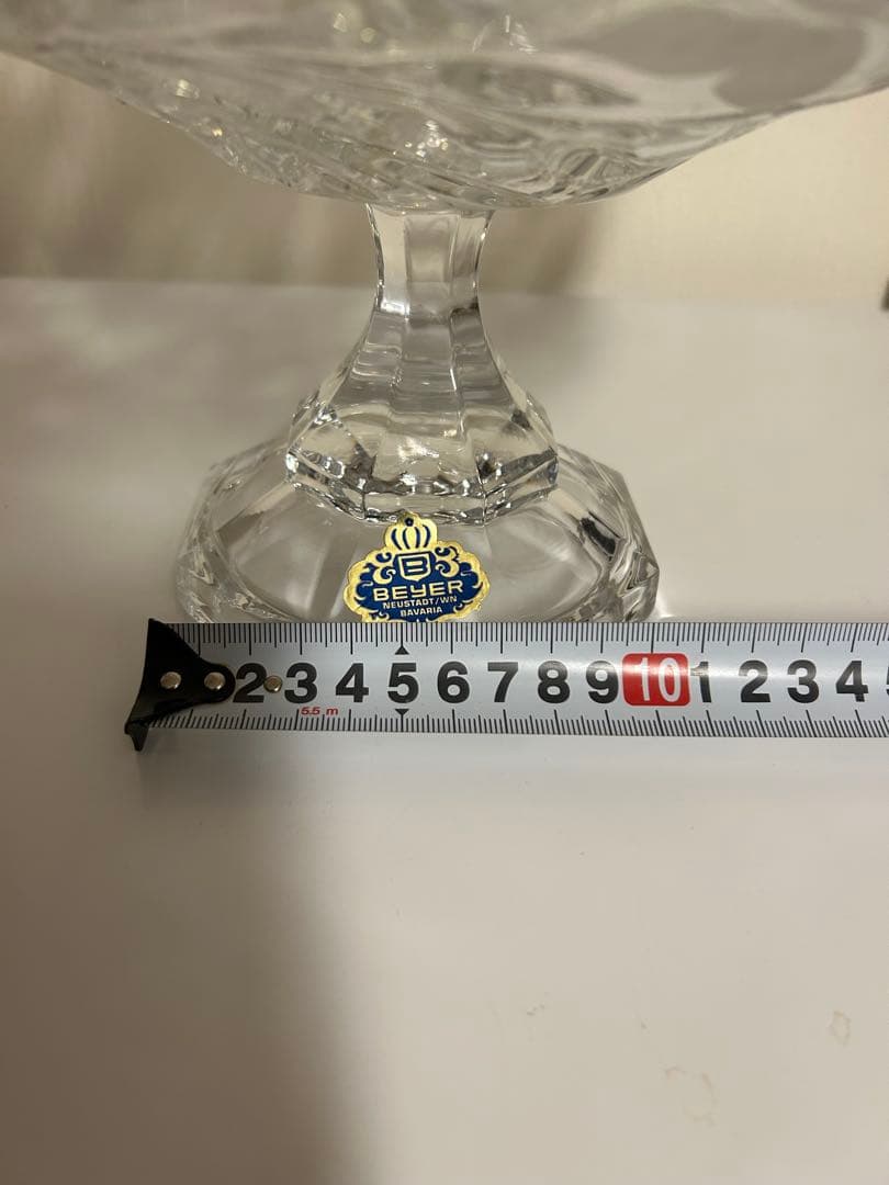 ドイツ BEYER クリスタルガラス ヴィンテージ バイエルン製 フルーツボウル