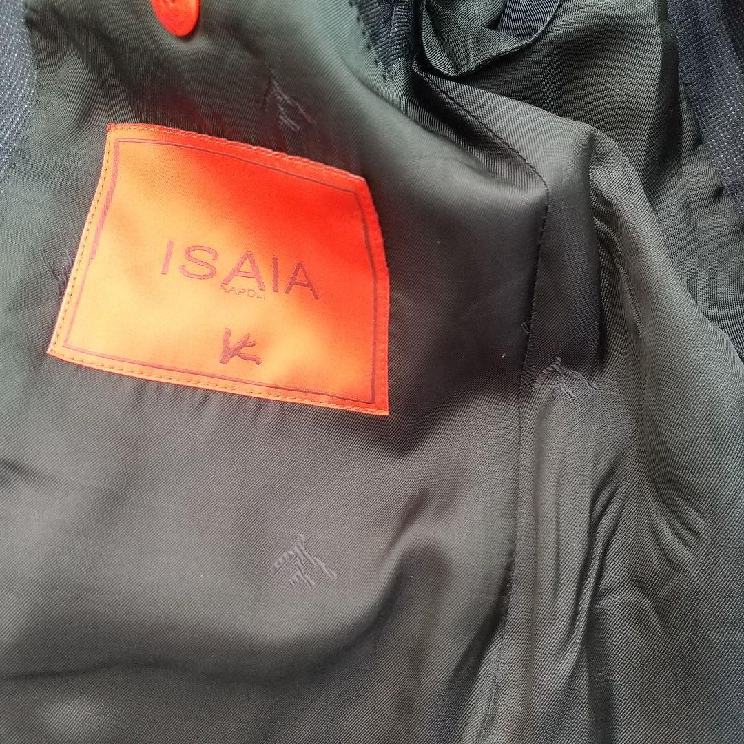 極上美品❗️isaia 長谷部 微艶 卒業式 入社式 ダークネイビー 濃紺