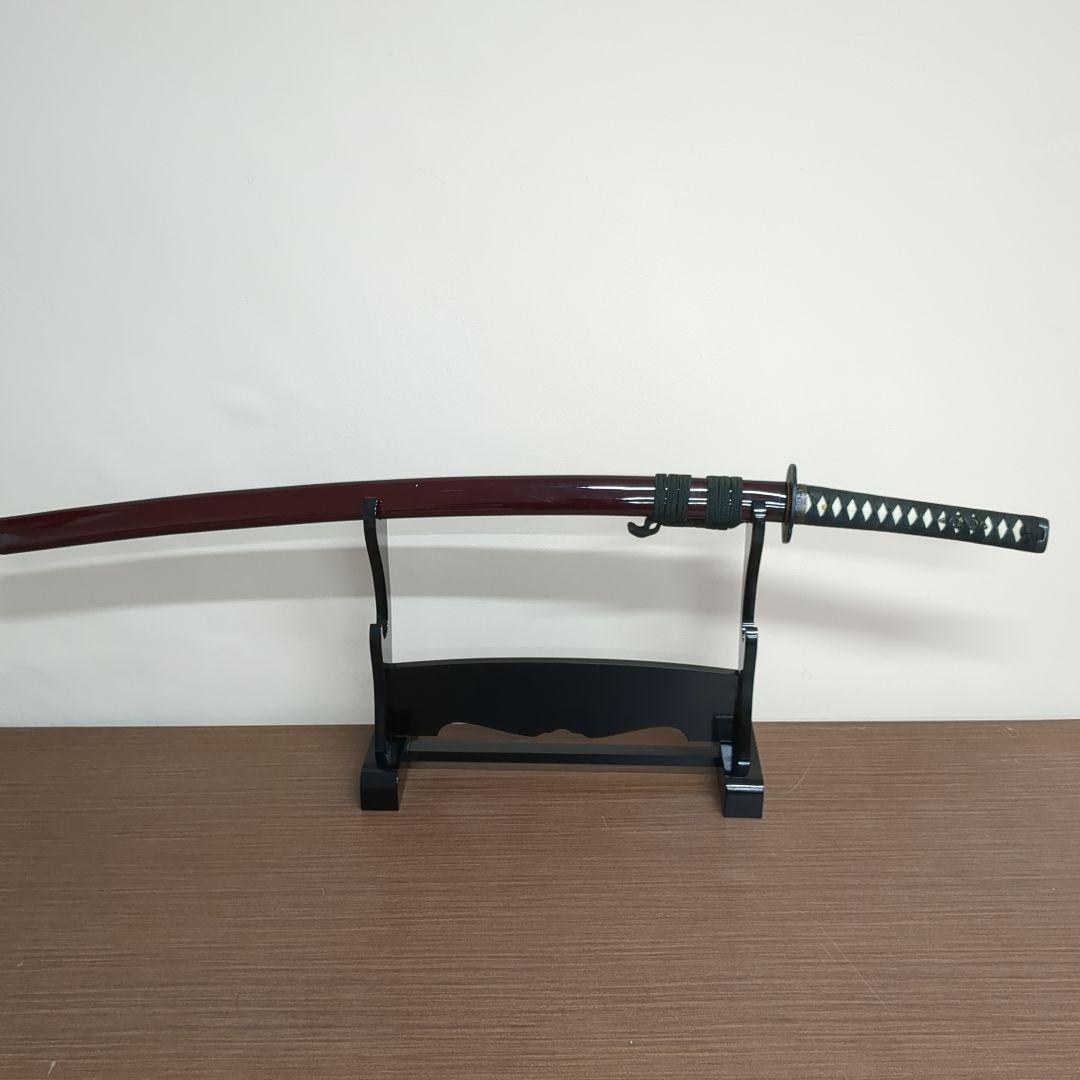 模造刀 居合刀 刀匠 加州藤原清光写 沖田総司 刀掛台付