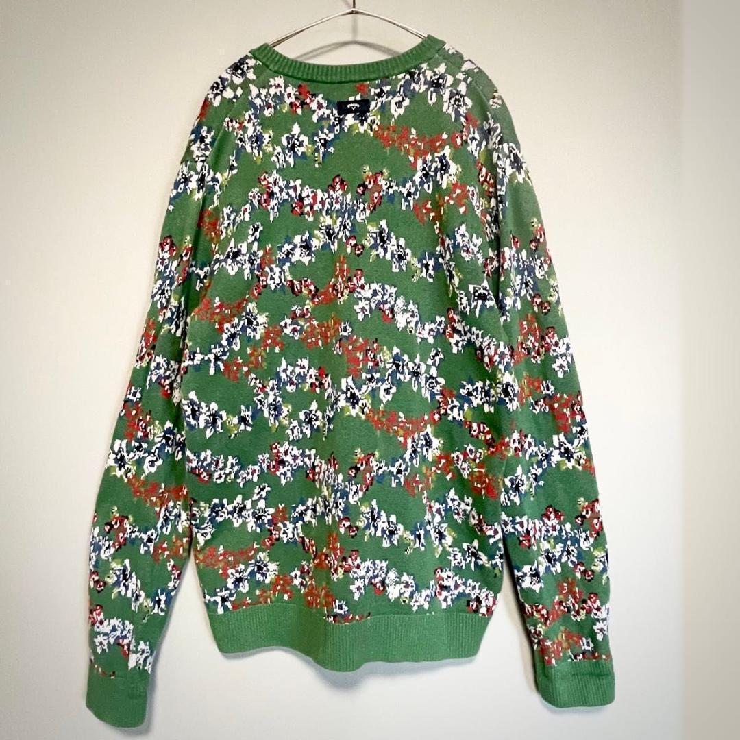 LL:Callaway 2.8万　日本製 総柄ニット 綿 未使用級 花柄 希少