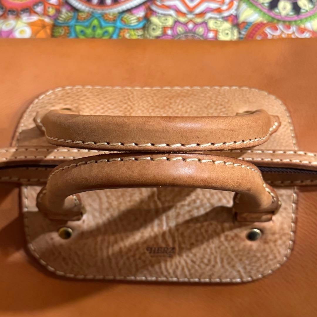 HERZ ボストンバッグ ビッグサイズ ヘルツ レザー ヌメ革