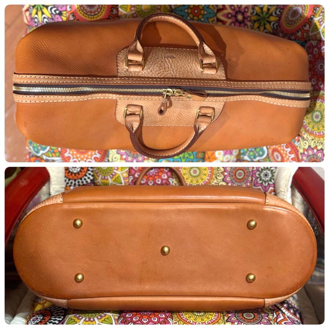 HERZ ボストンバッグ ビッグサイズ ヘルツ レザー ヌメ革